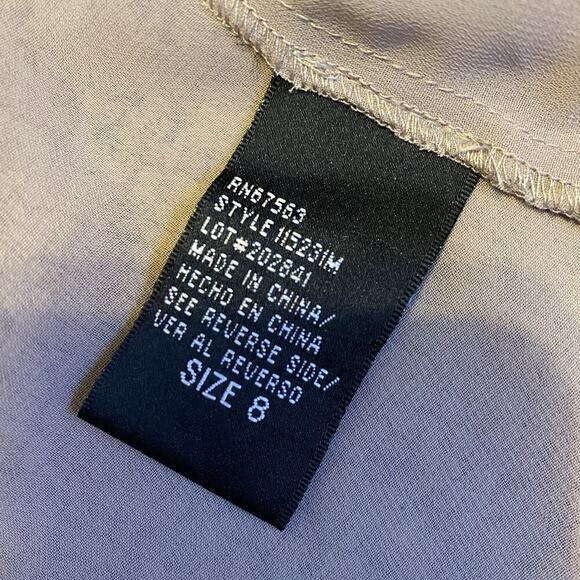 Y2K Silky Open Kimono Cardigan Jacket Sheer Sequin Women Sz 8 Formal Boho Light - Picture 8 of 9